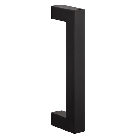 SURE-LOC HARDWARE Sure-Loc Hardware Barn Door Handle, 8, Square, Single Sided, Flat Black BARN-SQ1 FBL